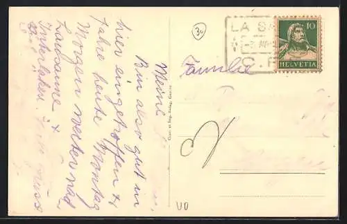 AK St-Loup, Strassenpartie im Ort