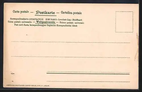 Künstler-AK Sophie Wencke: Worpswede, Mühle im Moor zum Sonnenuntergang