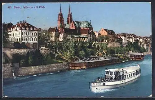 AK Basel, Münster mit Pfalz
