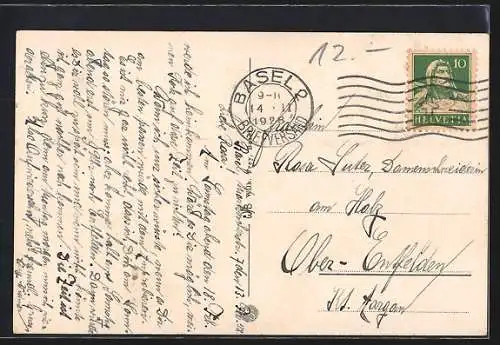 AK Basel, Münster mit Pfalz