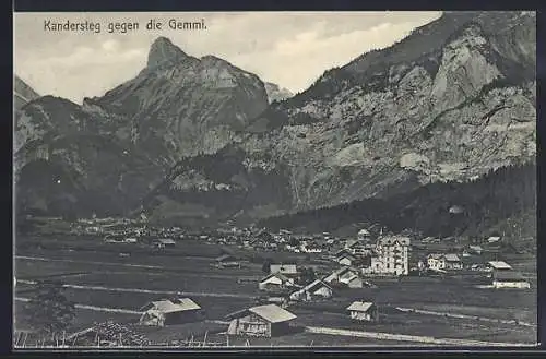 AK Kandersteg, Teilansicht gegen die Gemmi