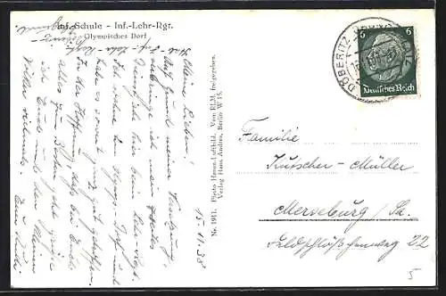AK Döberitz / Dallgow, Das Olympische Dorf, Fliegeraufnahme