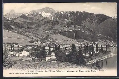 AK Clarens, Les Villas Dubochet, Montreux et Rochers de Naye