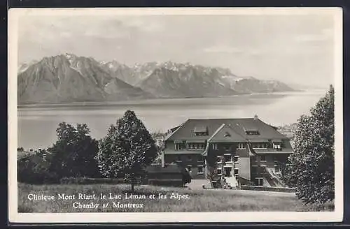 AK Chamby-s-Montreux, Clinique Mont Riant, Le Lac Léman et les Alpes