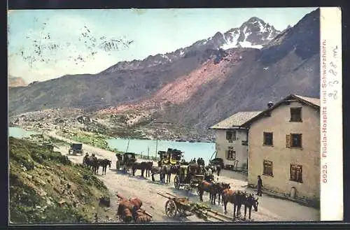 AK Flüelapass, Flüela-Hospiz und Schwarzhorn