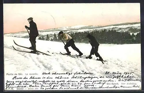 AK Skilangläufer beim Aufstieg