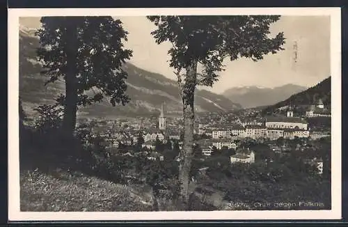 AK Chur, Stadtansicht gegen Falknis