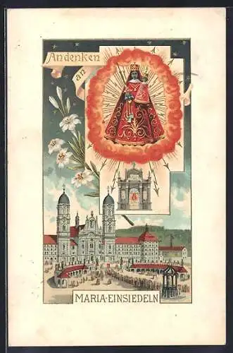 AK Maria-Einsiedeln, Gnadenkapelle und Schwarze Madonna