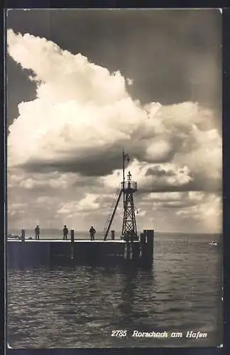 AK Rorschach, Landebrücke am Hafen