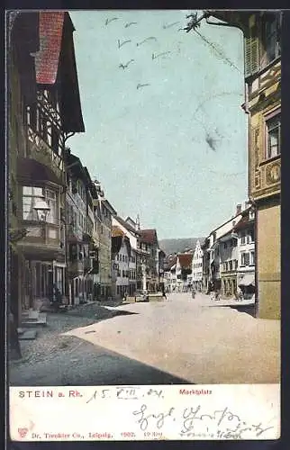 AK Stein a. Rh., Marktplatz