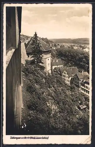 AK Tübingen a. N., Blick vom Schloss