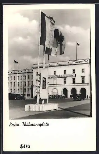 AK Berlin, Strassenpartie am Thälmannplatz