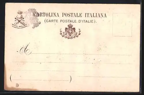 Lithographie Brigata d`Artiglieria da Costa della Sardegna, italienisches Artillerie-Regiment