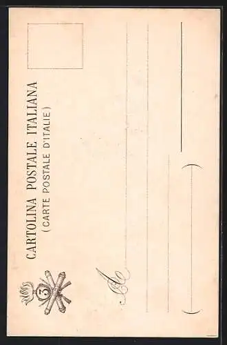 AK 3. Reggimento D' Artiglieria D' Assedio, Artillerie - Soldaten justieren Geschütz, Wappen & Banner