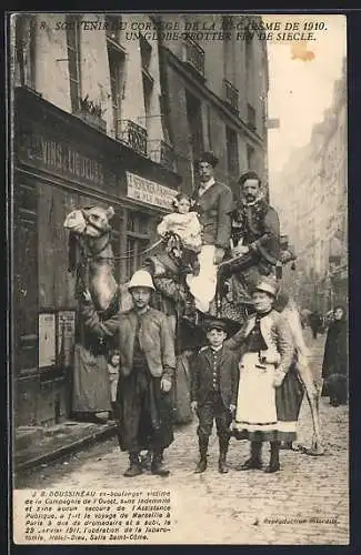 AK J. B. Doussineau auf der Reise nach Paris auf einem Dromedar
