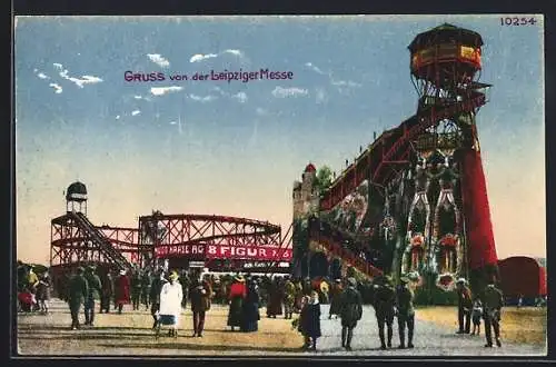 AK Leipzig, Achterbahn auf der Leipziger Messe