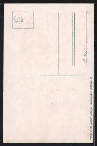 AK Leipzig, Oskar Stolz-Denkmal zur Leipziger Messe