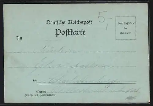 Mondschein-AK Berlin, Hotel an der Weidendammerbrücke