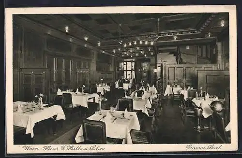 AK Berlin-Tiergarten, Wein-Haus C. Huth u. Sohn, Grosser Saal, Potsdamer Str. 139, Linkstr. 45