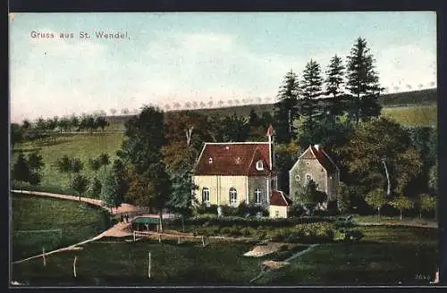 AK St. Wendel, Blick auf die Kirche