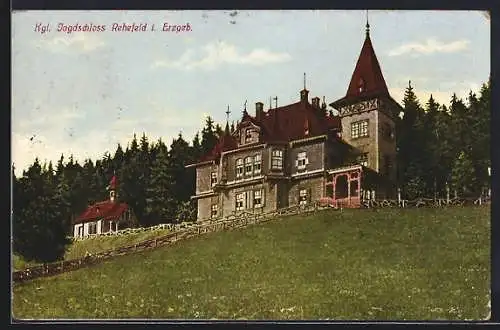 AK Rehefeld im Erzgeb., am kgl. Jagdschloss