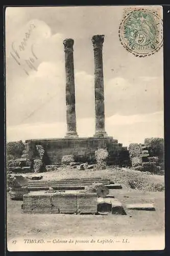 AK Timgad, Colonne du pronaos du Capitole