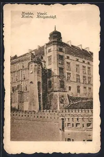 AK Krakau-Krakow, Wawel, Königsschloss