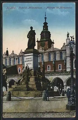 AK Krakow, Mickiewicz-Monument