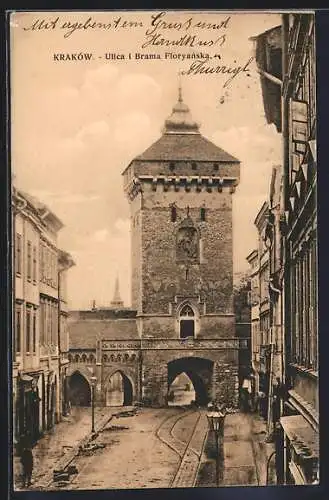 AK Kraków, Ulica i Brama Floryanska