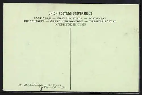 AK Alexandria, View from Fort Kom-el-Dik