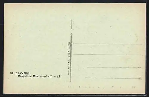 AK Cairo, The Mosque of Mohammed Ali
