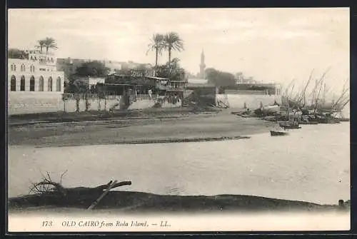 AK Cairo, Old Cairo from Roda Island