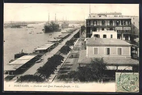 AK Port-Said, Harbour and Quai Francois-Joseph