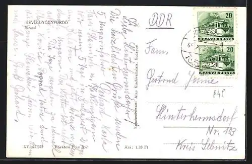 AK Héviz-Gyógyfürdö, Strand