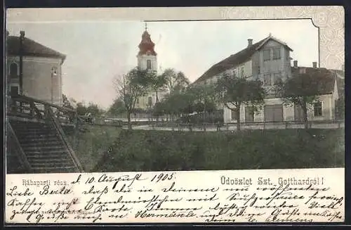 AK Szt. Gotthard, Rábaparti rész.