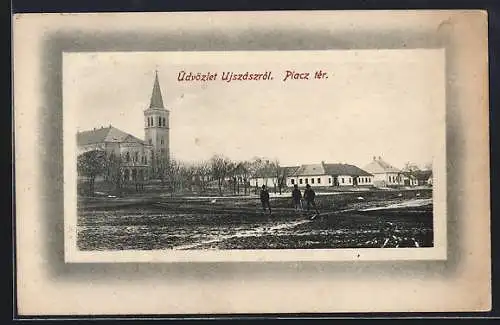 AK Ujszász, Piacz tér