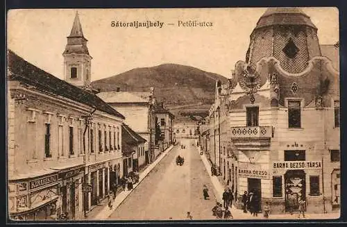 AK Satoraljaujhely, Petöfi-utca