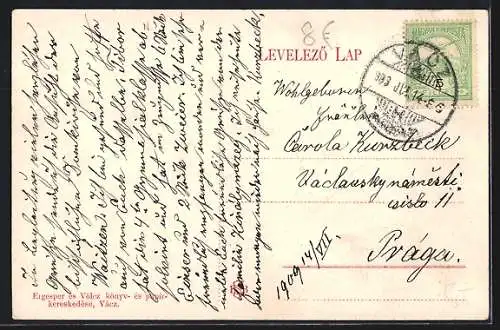 AK Vacz, Partie an der Kirche