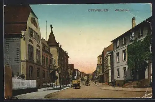 AK Ottweiler, Partie in der Wilhelmstrasse