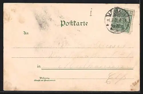 Lithographie Lörrach, Schloss Rötteln, Rittersaal, Gr. Bezirksamt
