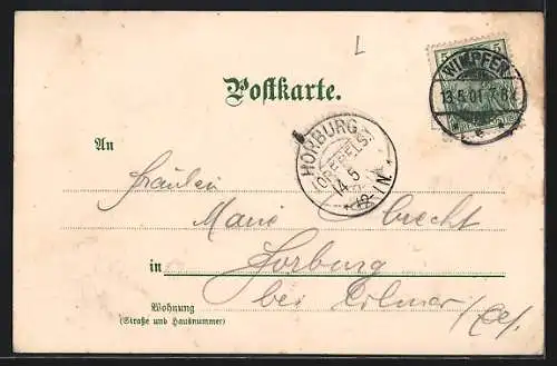 Künstler-AK Manuel Wielandt: Bad Wimpfen, Jagstfeld, Ortsansicht
