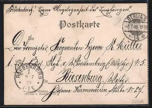 AK Berlin-Kreuzberg, Gasthaus Crystall-Palast, Prinzenstrasse 94, Inh. Carl Friedrich