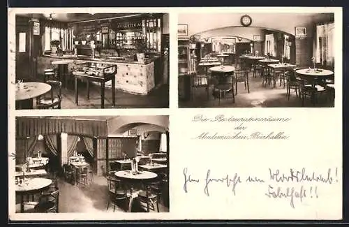 AK Berlin, Restaurant Räume der Akademischen Bierhallen, Inh. R. Thaler, Dorotheenstrasse 80