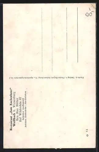 AK Weissbach b. Wiesenburg, Restaurant zum Kuchenhaus