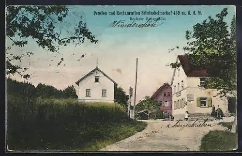 AK Wilhelmsfeld / Heidelberg, Hotel-Restaurant Schriesheimerhof von Georg Jöst