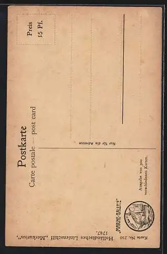 Künstler-AK Christopher Rave: Holländisches Linienschiff Merkurius, 1747