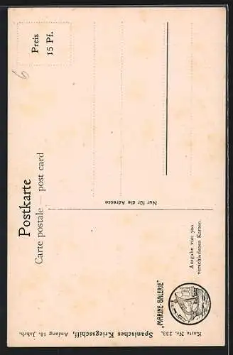 Künstler-AK Christopher Rave: Spanisches Kriegsschiff, Anfang 18. Jahrh.