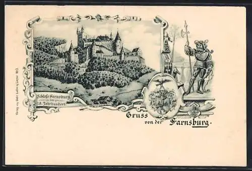 AK Farnsburg, Blick auf das Schloss