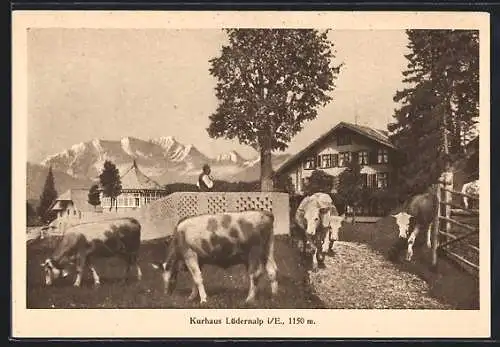 AK Sumiswald, Lüdernalp im Emmental, Partie am Kurhaus