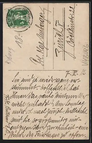 AK Kyburg, Strassenpartie im Winter